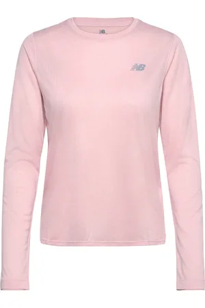 New Balance Athletics Long Sleeve Sport T-shirts & Tops Long-sleeved Pink