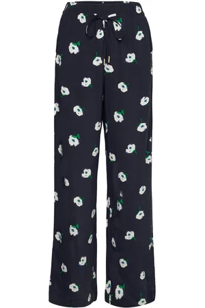 Lindex Trousers Bella Printed Bottoms Trousers Joggers Blue