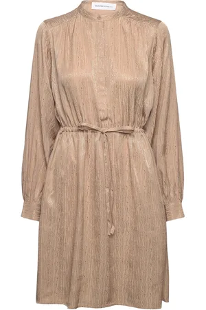 SELECTED Slftyra Short Dress B Kort Kjole Beige