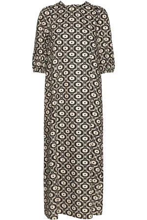 Modstrom Coramd Print Dress Maxikjole Festkjole Black