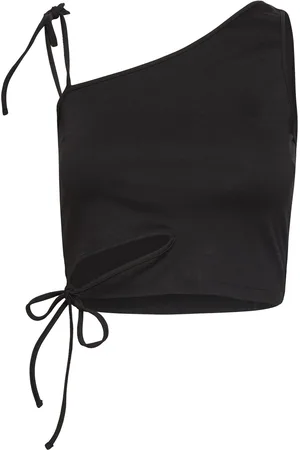 Holzweiler Badabim Top Tops Crop Tops Sleeveless Crop Tops Black
