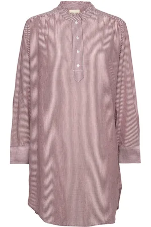Moshi Moshi Mind Katie Tunic Dress Stripe Tops Tunics Burgundy
