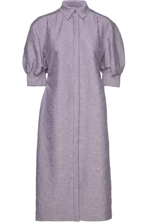 DAY Birger et Mikkelsen Montana - Lace Texture Knælang Kjole Purple