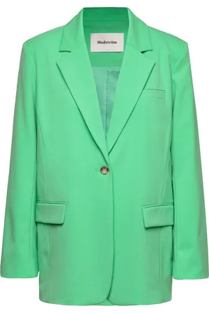 Modstrom Ankermd Blazer Blazers Single Breasted Blazers Green