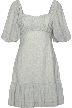 By Malina Adeline Draped Mini Dress Kort Kjole Grey