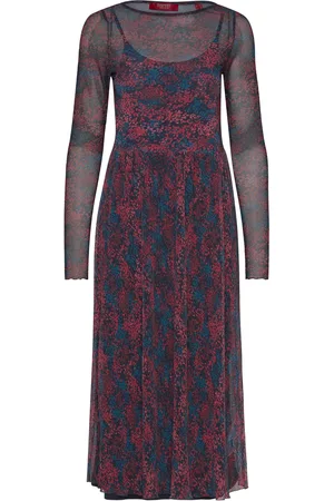 ESPRIT Dresses Knitted Knælang Kjole Blue