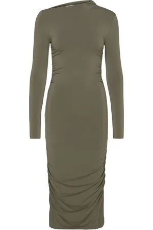 DAY Birger et Mikkelsen Philine - Delicate Stretch Knælang Kjole Green