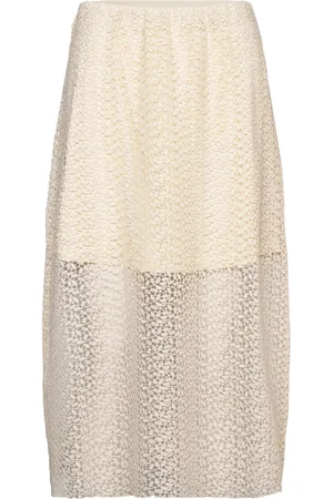 Modstrom Dionamd Skirt Knælang Nederdel Beige