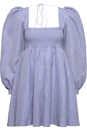 Custommade Jenny Kort Kjole Blue