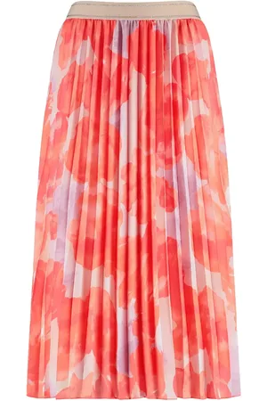 Gerry Weber Skirt Woven Long Skirts Pleated Skirts Red
