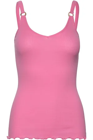 Rosemunde Organic Strap Top Tops T-shirts & Tops Sleeveless Pink