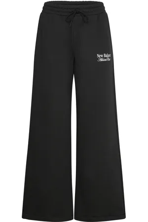New Balance Wide Leg Jogger Bottoms Sweatpants Black