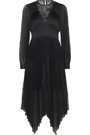 AllSaints Norah Lace Dress Knælang Kjole Black