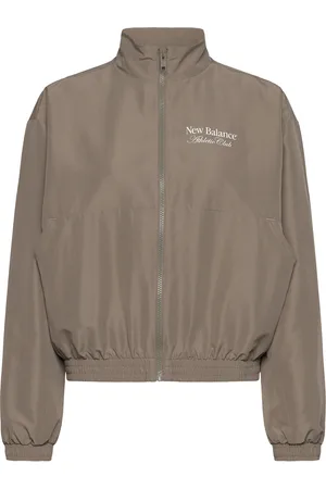 New Balance Linear Woven Jacket Sport Sport Clothing Sport Outerwear Sport Jackets Sport Casual Jackets Khaki Green