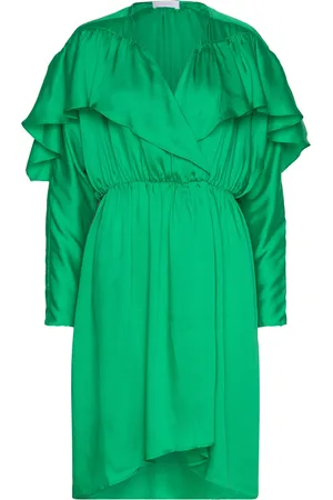 2nd Day 2Nd Mavis - Drapy Twill Solid Kort Kjole Green