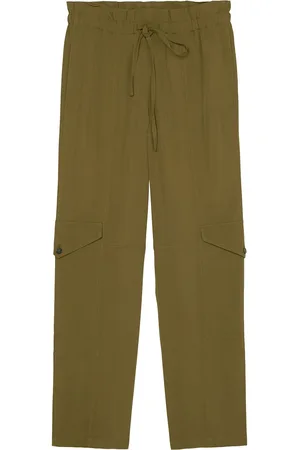 Marc O’ Polo Woven Pants Bottoms Trousers Straight Leg Green