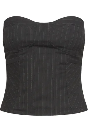 Les Coyotes de Paris Constructed Bustier Tops Party Tops Black