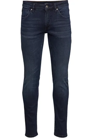 Lindbergh Tapered Fit Jeans - Dark Rinse Blue