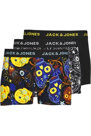 JACK & JONES Jacsugar Skull Trunks 3 Pack. Noos Jack & J S Black