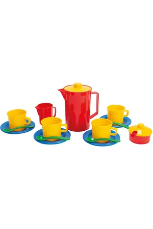 Dantoy Coffee Set In Net 17 Pcs Patterned