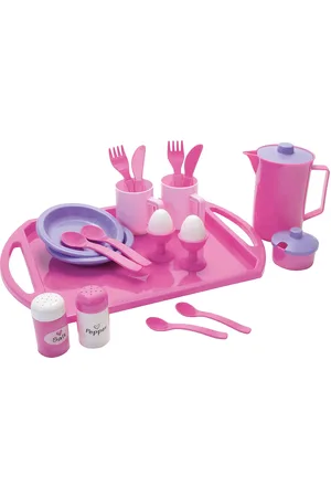 Dantoy My Little P. Breakfast Set On Tray Net 23 Pcs Pink