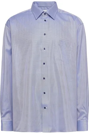 Eton Classic Fit Business Casual Signature Twill Shirt Blue