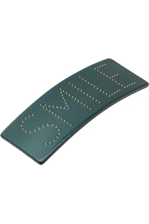 Design Letters Classic Hair Clip Large Green