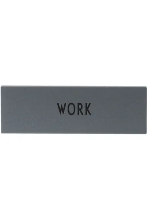 Design Letters Textile Pencil Case Grey