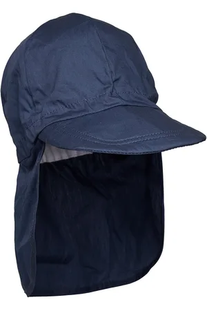 Melton Cap W/Neck - Solid Colour Blue