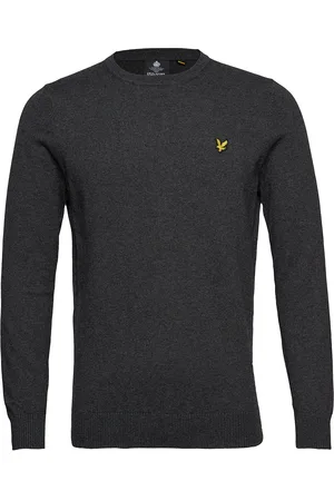 Lyle & Scott Cotton Merino Crew Jumper Grey