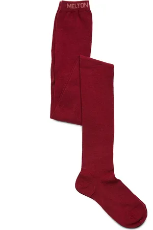 Melton Cotton Tights Red