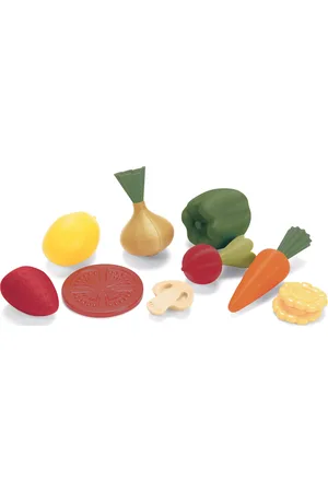 Dantoy Green Garden Fruit & Vegetables In Net 10 Pcs Patterned