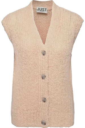 Just Female Erida Knit Vest Beige