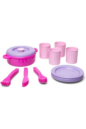 Dantoy My Little P. Dinner Set In Net 22 Pcs Pink