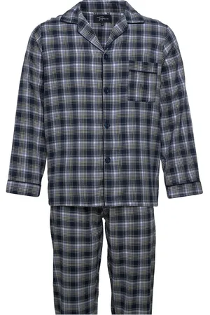 Topeco Mens Flanell Pyjama Blue
