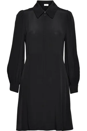 Norr Rory Solid Dress Black
