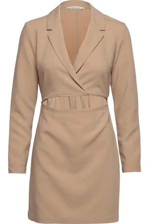 Abercrombie & Fitch Anf Womens Dresses Beige