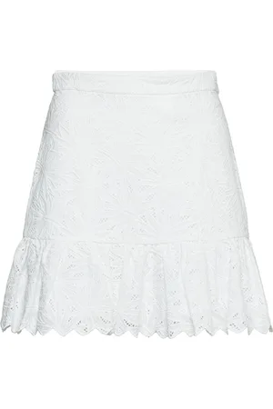 Michael Kors Palm Eylt Rfle Mini Skirt White