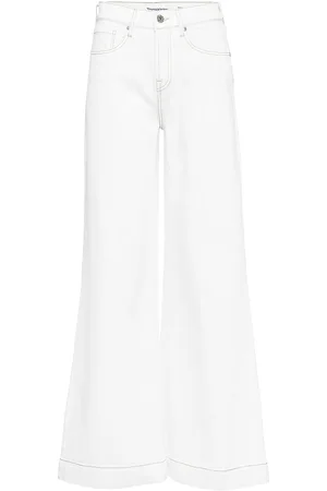 Tomorrow Kersee Hw Flare Jeans Ecru White