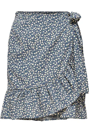 ONLY Onlolivia Wrap Skirt Wvn Noos Navy