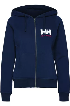 Helly Hansen Kvinder Hoodies - W Hh Logo Full Zip Hoodie Blue