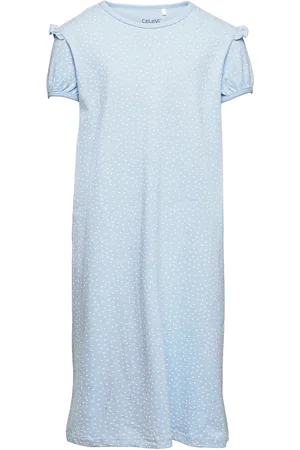 CeLaVi Nightdress Ss -Aop Blue