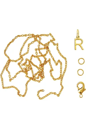 me&my BOX Letter R Gp With O-Ring, Chain And Clasp Gold