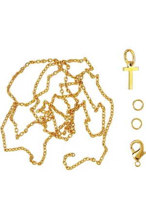 me&my BOX Letter T Gp With O-Ring, Chain And Clasp Gold
