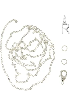me&my BOX Letter R Sp With O-Ring, Chain And Clasp Silver
