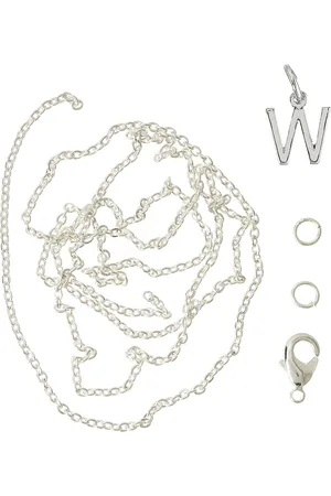 me&my BOX Letter W Sp With O-Ring, Chain And Clasp Silver