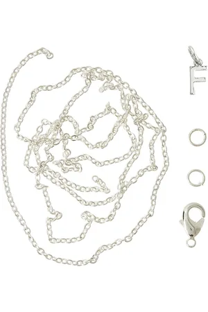 me&my BOX Letter F Sp With O-Ring, Chain And Clasp Silver