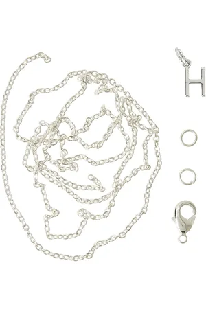 me&my BOX Letter H Sp With O-Ring, Chain And Clasp Silver