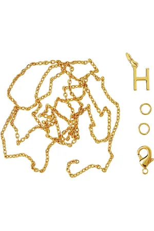me&my BOX Letter H Gp With O-Ring, Chain And Clasp Gold