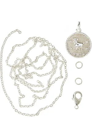 me&my BOX Zodiac Coin Pendant And Chain Set, Aries Silver